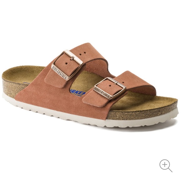 Birkenstock Shoes - New Birkenstock Arizona Earth Red Suede Leather 38